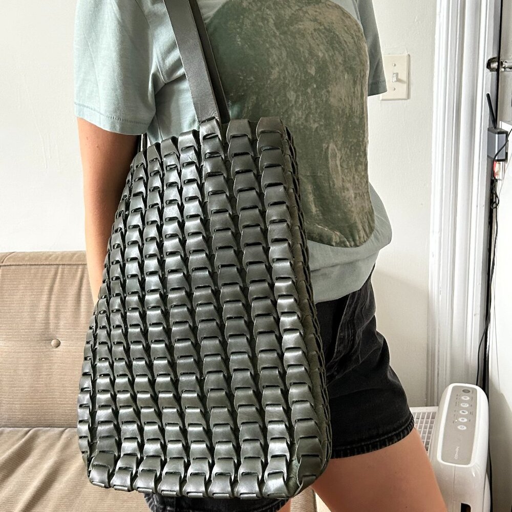 Nimes  Basket leather tote